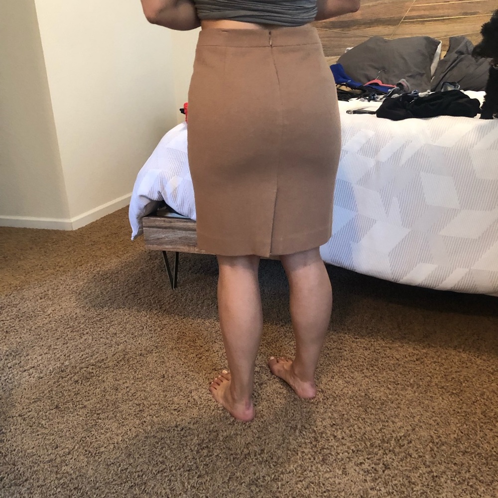 Wool pencil skirt
